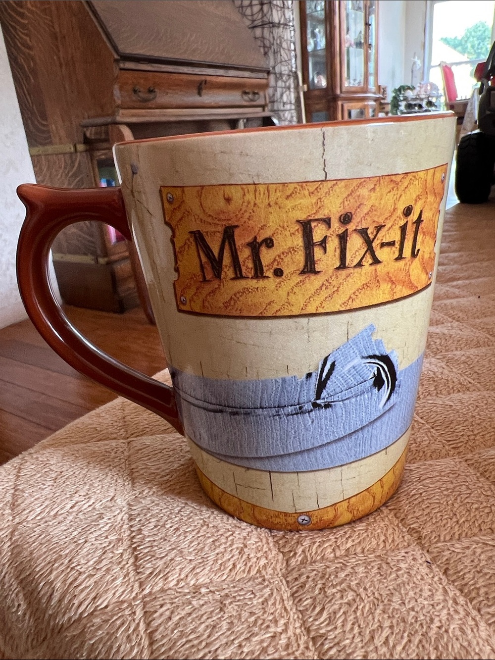 Mr. Fix-it Ceramic Brown CoffeeMug Philippians 4:13